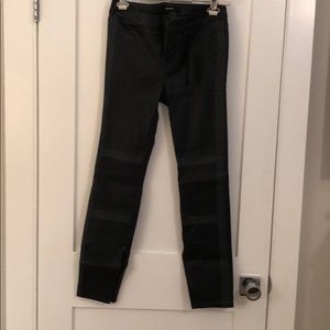 J Brand Black & Gray Leather Pants NWT 29